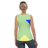 Yoga tank top in breathable fabric for women.